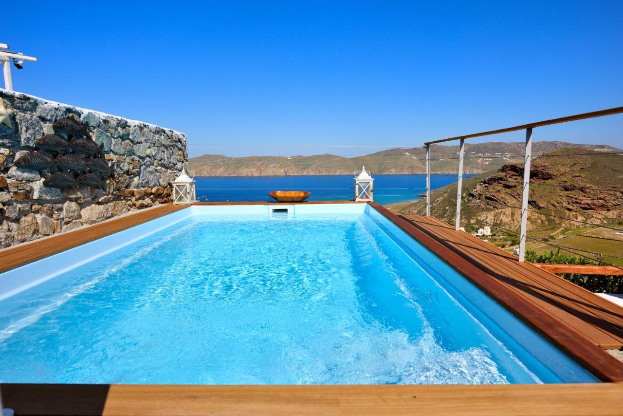 Villa Princess 6 Private With Pool Panormos Beach Bagian luar foto