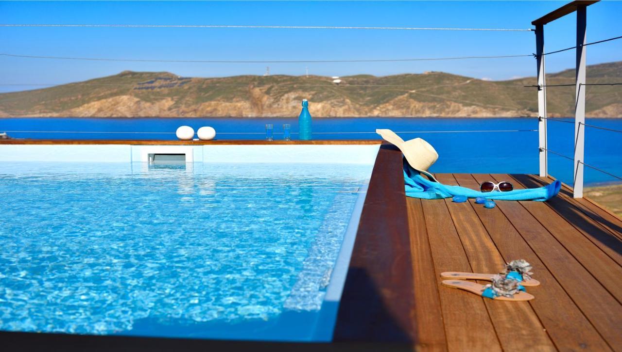 Villa Princess 6 Private With Pool Panormos Beach Bagian luar foto